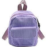 JASASCCEL Mini Corduroy Daypack Purse for Women Girls Casual Daypack Travel Corduroy Satchel Small Rucksack Crossbody Bag