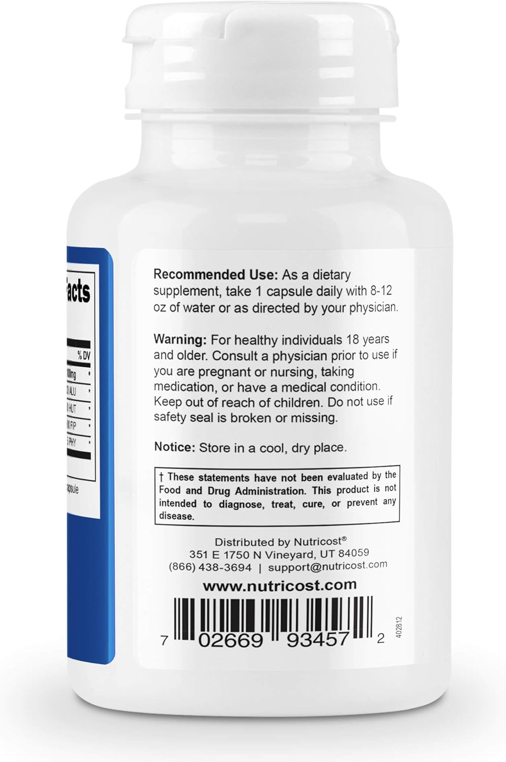 Nutricost Lactase Enzyme Complex 3,000 FCC ALU, 120 Veggie Capsules - Non-GMO, Gluten Free, 120 Servings: Health & Personal Care