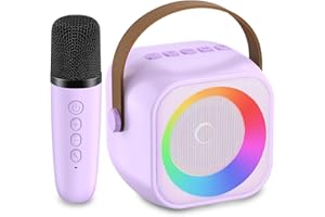 DARKANT Toys Karaoke Microphone Machine for Kids Age 4-12 Kids Karaoke Machine with 1 Wireless Microphones for Kids, 3 4 5 6 7 8 Year Old Girls Birthday Ideas, Party Gifts for Boys Girls