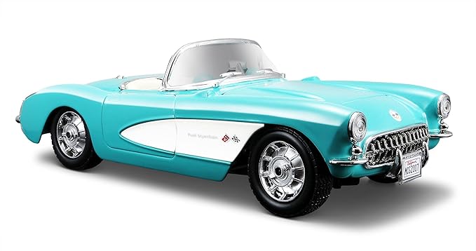 Maisto 1:24 Scale Turqouise 1957 Chevrolet Corvette Diecast Vehicle