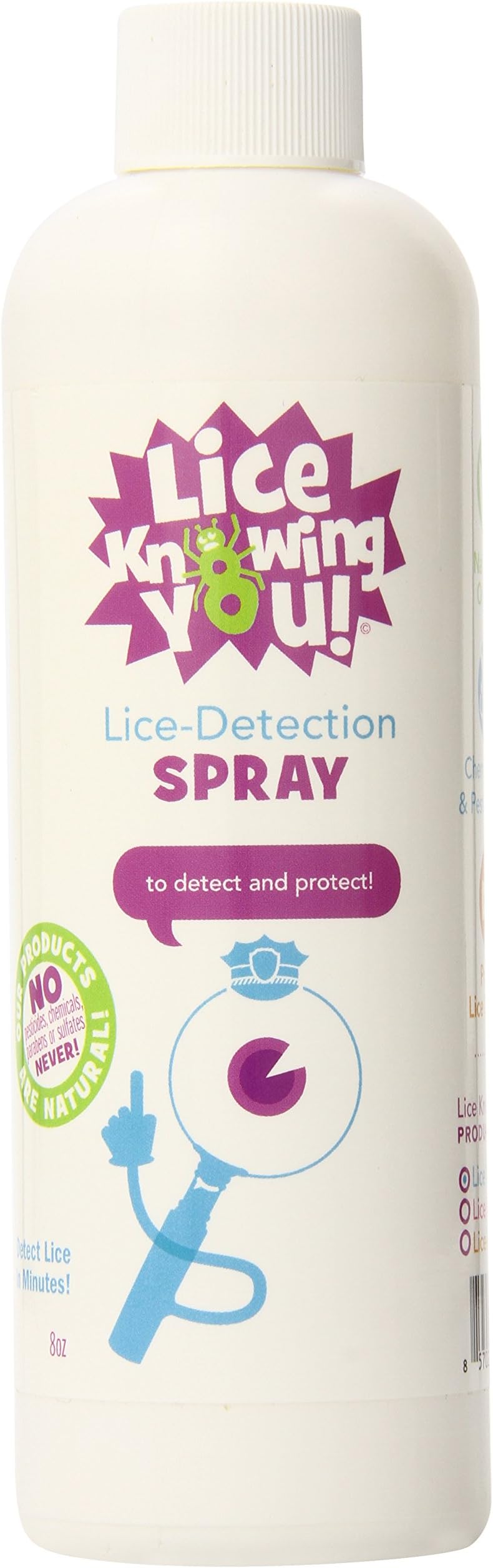 Lice Detection Spray - Lice Knowing You - 8 oz - Spray