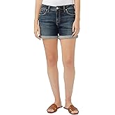 Silver Jeans Co. Womens Elyse Mid Rise Comfort Fit Short