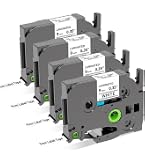 Amazon.com: Lonitul 9mm Label Maker Tape TZe-221 Replacement for