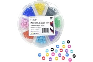 Instrument Code Rings (200 Pack) – Medical Grade Silicone, Assorted Colors, 4x6x5mm – Autoclavable 135°C/275°F, Color-Coding Bands for Dental & Medical Tools, Durable & Flexible by TULIP