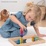tickit Gem Cubes 10 Acrylic Stacking Building Blocks Rainbow Colors view 4