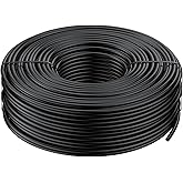 Pawfly 200 ft. 1/4 Drip Irrigation Tubing, Black Distribution Tubing for Drip Irrigation System, Polyethylene Drip Line, Drip