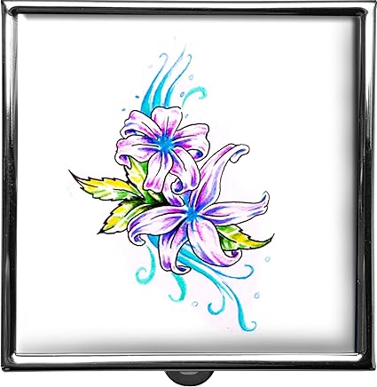 Metalum Boîte à Pilulescarrémodèle Thorbennature Fleurs