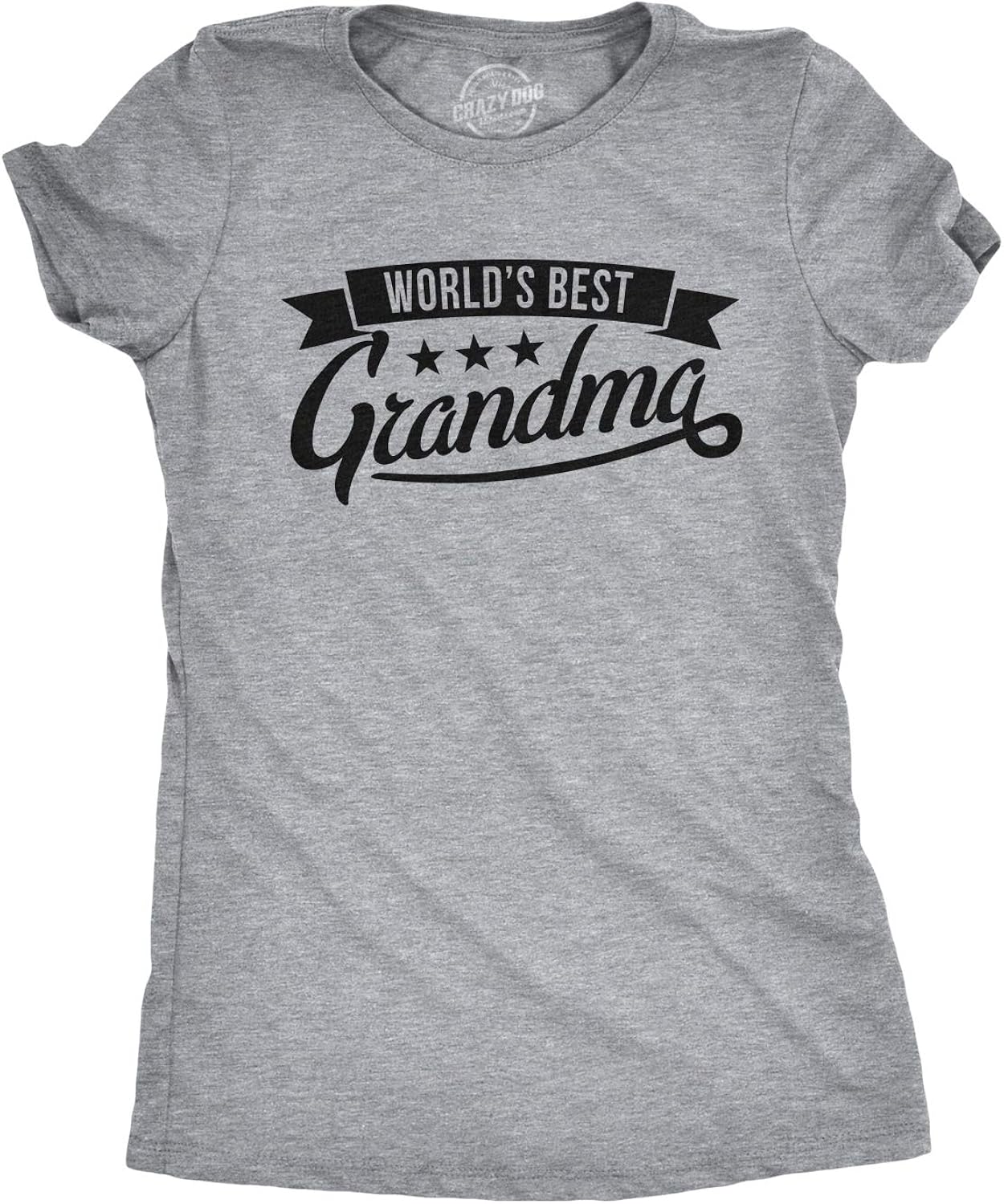 Womens Worlds Best Grandma Tshirt Funny Mothers Day Grandmother Tee for