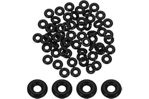 uxcell 200Pcs AS-104 O-Rings, Nitrile Rubber O-Rings 1/8" ID, 5/16" OD, 3/32" Width Round Sealing Gasket for Automotive Machine Plumbing Sealing Repair (70 Durometer, Black)