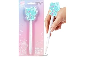 HORIZON GROUP USA Hello Kitty 50th Anniversary Blue Novelty Pen by STMT, Limited Edition Hello Kitty Pen, Cute School Supplies, Exclusive Sanrio Accessories, Kawaii Stationery, Sanrio Pens, Hello Kitty Merch