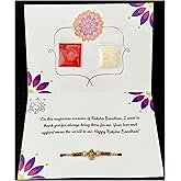 Handmade Rakhi Gift Pack for Brother, with Decorative Rakhdi for Brother, Festival Bracelets, Sacred Thread Rakhri for Siblin