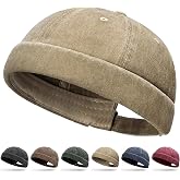 Initlove Docker Hat for Men Vintage Brimless Sailor Hat Beanie Cap
