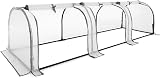 Christow Small Grow Tunnel Cloche Garden Polytunnel 1.95m Long view 1