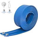 Flex Track 15 Ft Starter Set, Flexible Race Car Ramp Track for Ages 3 &amp; Up with Suction Cups Compatible with Diecast 1/64th Cars (Racing Blue)