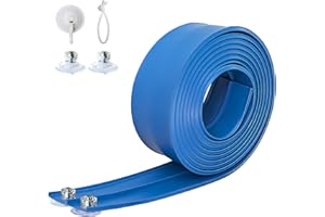 AQFR Flex Track 15 Ft Starter Set, Flexible Race Car Ramp Track for Ages 3 & Up with Suction Cups Compatible with Diecast 1/64th Cars (Blue)