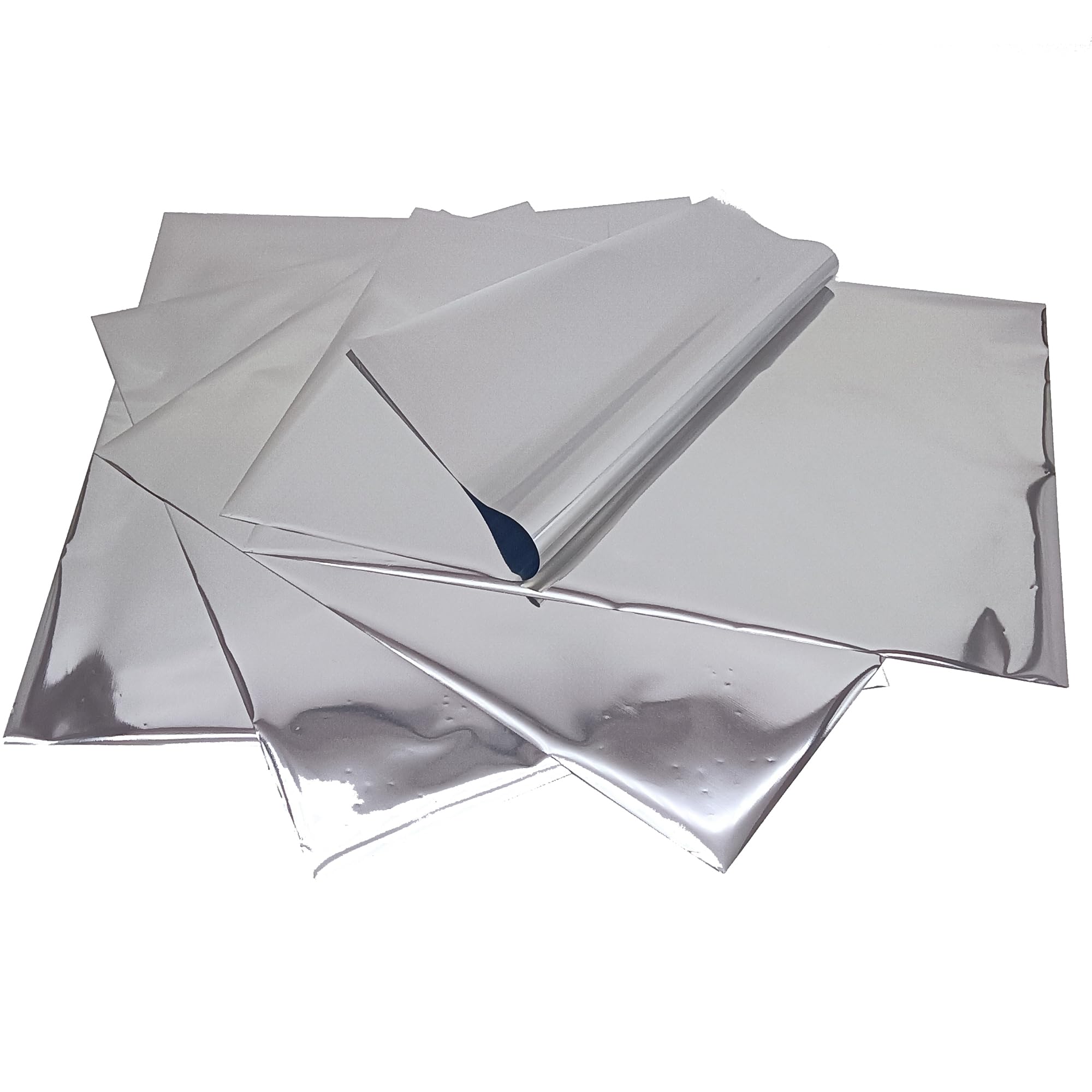 Photo 1 of 50 Sheets A4 Size Reactive Foil Transfer Foil Paper Use Laminator Laser Printer, Transfer Craft Foil for Handmade Craft Accessories (Silver)