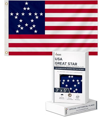 Amazon.com : Trade Winds 3x5 USA American Great Star 20 Stars 1818