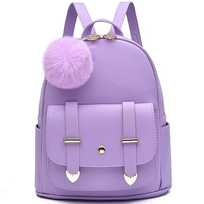 purple mini backpack purse
