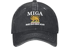 qwumub Make Iran Great Again Hat Old Iran Persian Flag Lion and Sun Hat Cap for Men Women Black