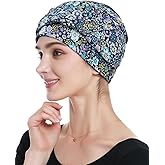 Alnorm 100% Cotton Fashion Headwear Chemo Caps with Stretchy Band for Hair Loss Women