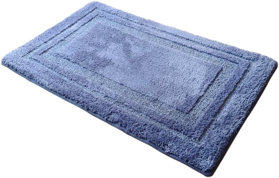 Nonslip Absorbent Bath Shower Mat Microfibre Barrier Mat Rug Rubber