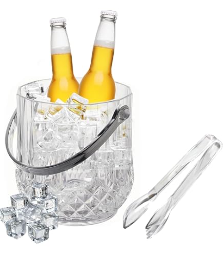 BottleCloths Classic - Paños Para Botellas Con Aro Metálico, Algodón 54cm - Negro Plateado (Pack De 2) - Sin Goteo Para Cubiteras Y Vinotecas
