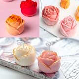 WYAHYQ 2pcs Silicone Rose Peony Flower Candle Moulds DIY Craft Gift view 4