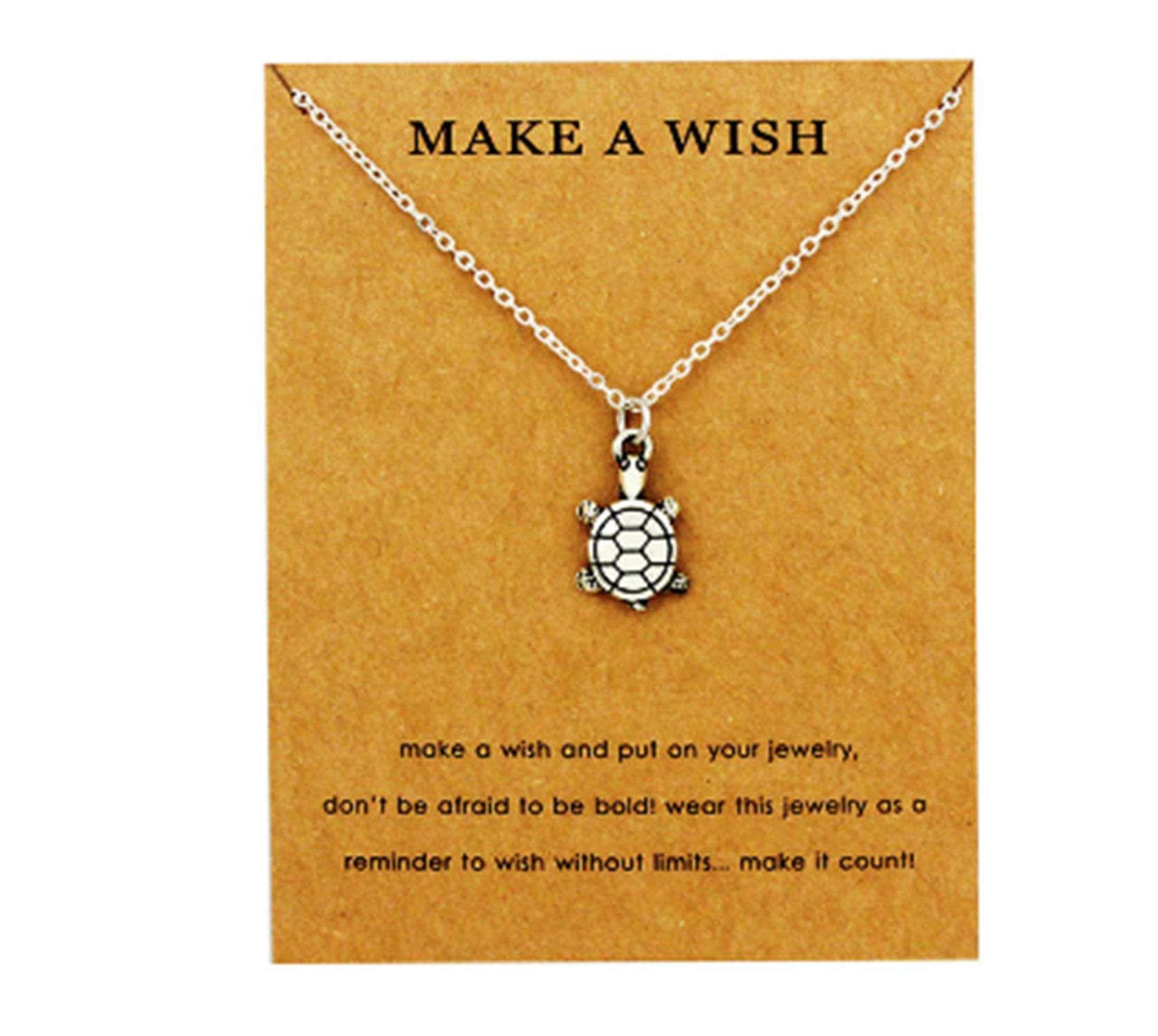 CrownOfRibbons Turtle necklace for women surfer, pendant, beach jewellery, sea charm