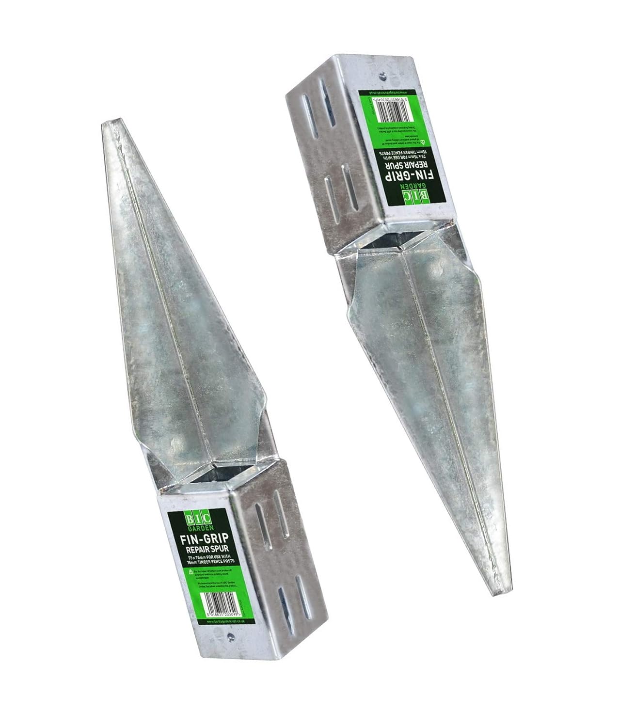 Fence Post Support Wedge Fin Grip Repair Spur 100mm Sq hot dip