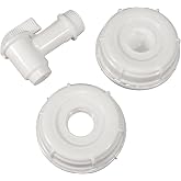 API Kirk Containers Samson Stackers (ONLY) Accessory Kit for 5 and 6 Gallon - (1) 3/4" NPT Spigot and (2) 70mm gasketed caps (one pre-Perforated for use with Spigot)