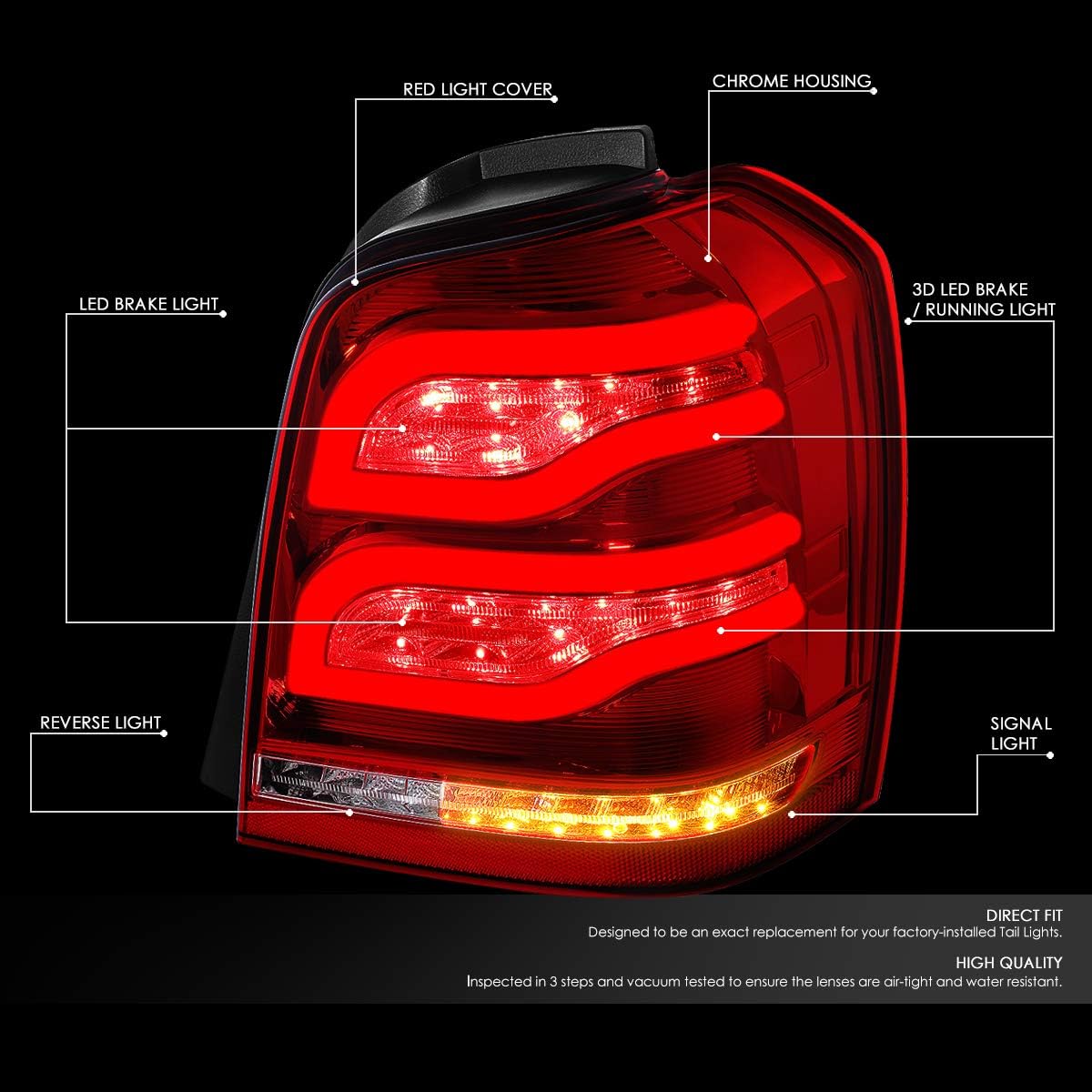 Car & Truck Lighting & Lamps Tail Lights LED For Toyota Highlander