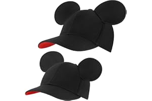 Disney Boys Baseball Cap, Mickey Mouse Ears Hat Daddy & Me Adjustable Toddler Caps 2-4 Or Girl Hat Ages 4-7
