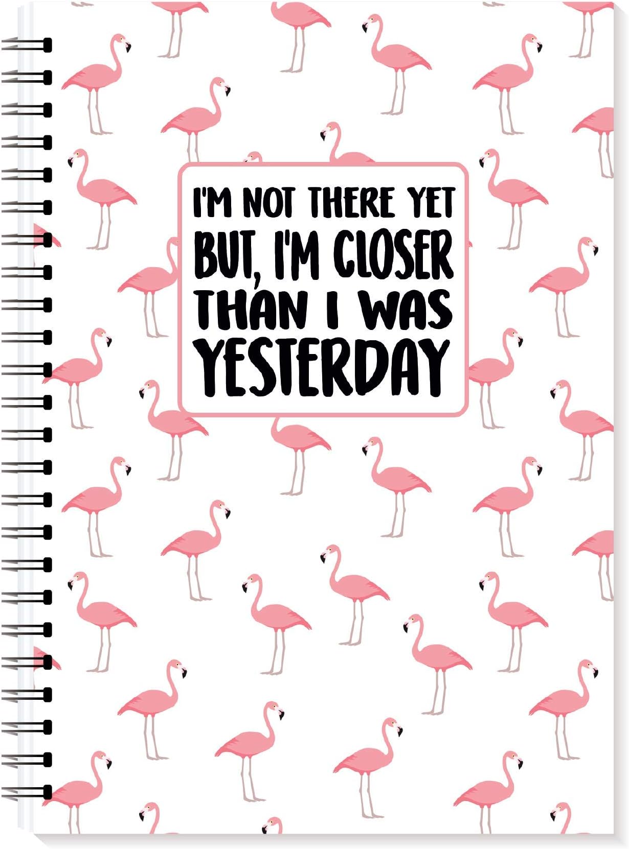 A6 Slimming Food Diary, for All Diets, Weight Loss, Tracking, Planning, Compatible with Slimming World, Weight Watchers, Calorie Counting and More, Hand Bag Sized, Pink,Flamingo (Pink Flamingo)