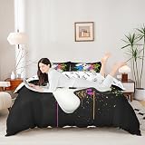 Loussiesd Teens Gamepad Bedding Set Duvet Cover 3Pcs Watercolor Tie Dye view 3