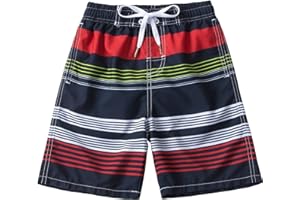 Kute 'n' Koo Boys Swim Trunks, Quick Dry Boys Boardshorts, Boys Bathing Suit Sizes from 2T to 18/20