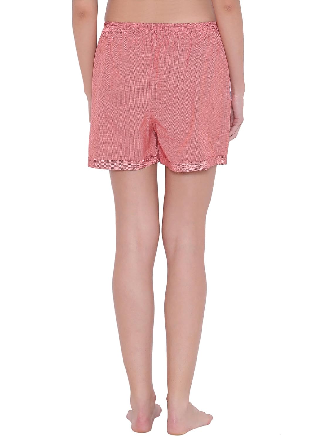 clovia womens cotton rich checked boxer shorts