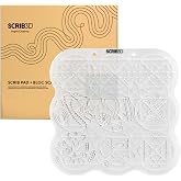 SCRIB3D Silicone 3D Pen Mat &ndash; Two-Sided Flexible Heat-Resistant Drawing Pad with Shapes &amp; Patterns &ndash; Stencil Practice Board for Beginners &amp; Makers &ndash; Designed to Work with All SCRIB3D Pens