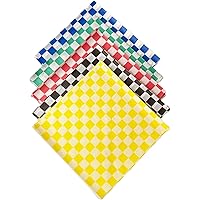 New Star Foodservice 44263 - Fodere Per Cestini Alimenti A Quadri Rossi - 36 Pezzi Da 30,5x30,5 Cm - Carta Cerata Resistente Al Grasso