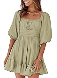 Dokotoo Square Neck Off The Shoulder Dress for