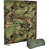 MEDALS OF AMERICA EST. 1976 Military Gear Blanket Poncho Liners Woobie Emergency Blanket - Military Surplus Cold Weather Camping and Hunting Woobie Blanket (Woodland)