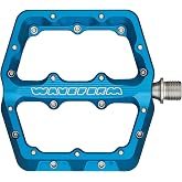 Wolf Tooth Waveform Aluminum Pedals - Large - Blue | Wolf Tooth Waveform Large Platform Pedal - Aluminum Anti-Slip, Sealed Bearings