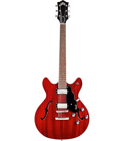 Amazon.com: Guild Guitars Starfire I Jet 90 Semi-Hollow Body