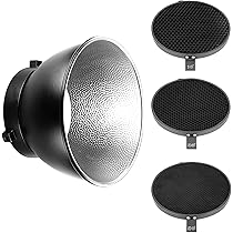 Neewer Kit Snoot Conique En Alliage D'aluminium Moyen Avec Grille En - 5