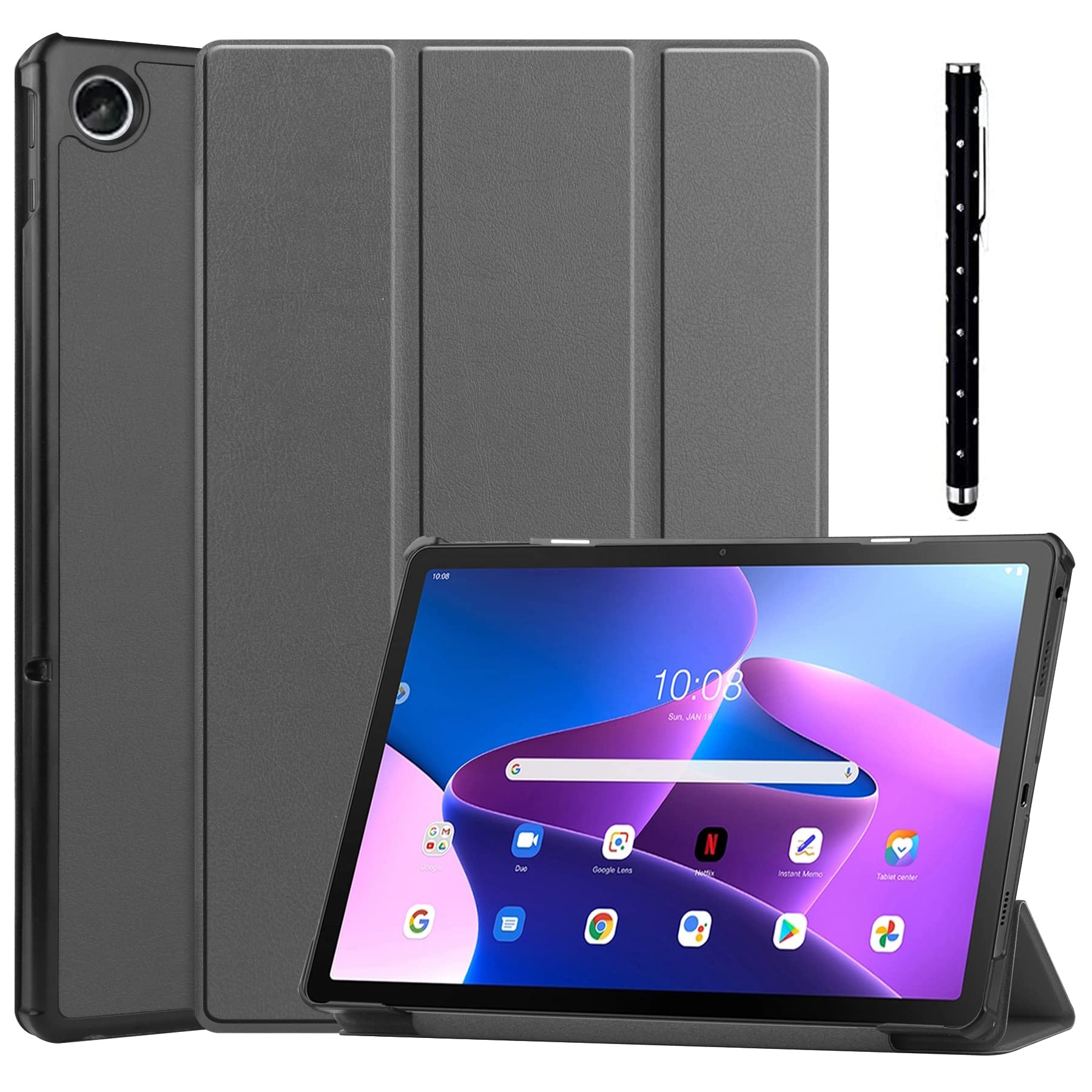 Acelive Case Cover Compatible with Lenovo Tab M10 Plus 10.6 Inch (3rd Gen) Tablet TB-125F TB-128F 2022 Release