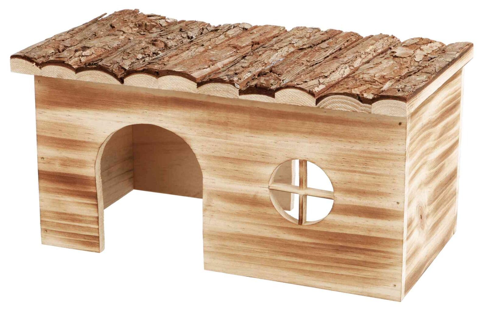 TRIXIE Grete Natural Living Flamed Wood House, 35 x 18 x 20 cm — image 1