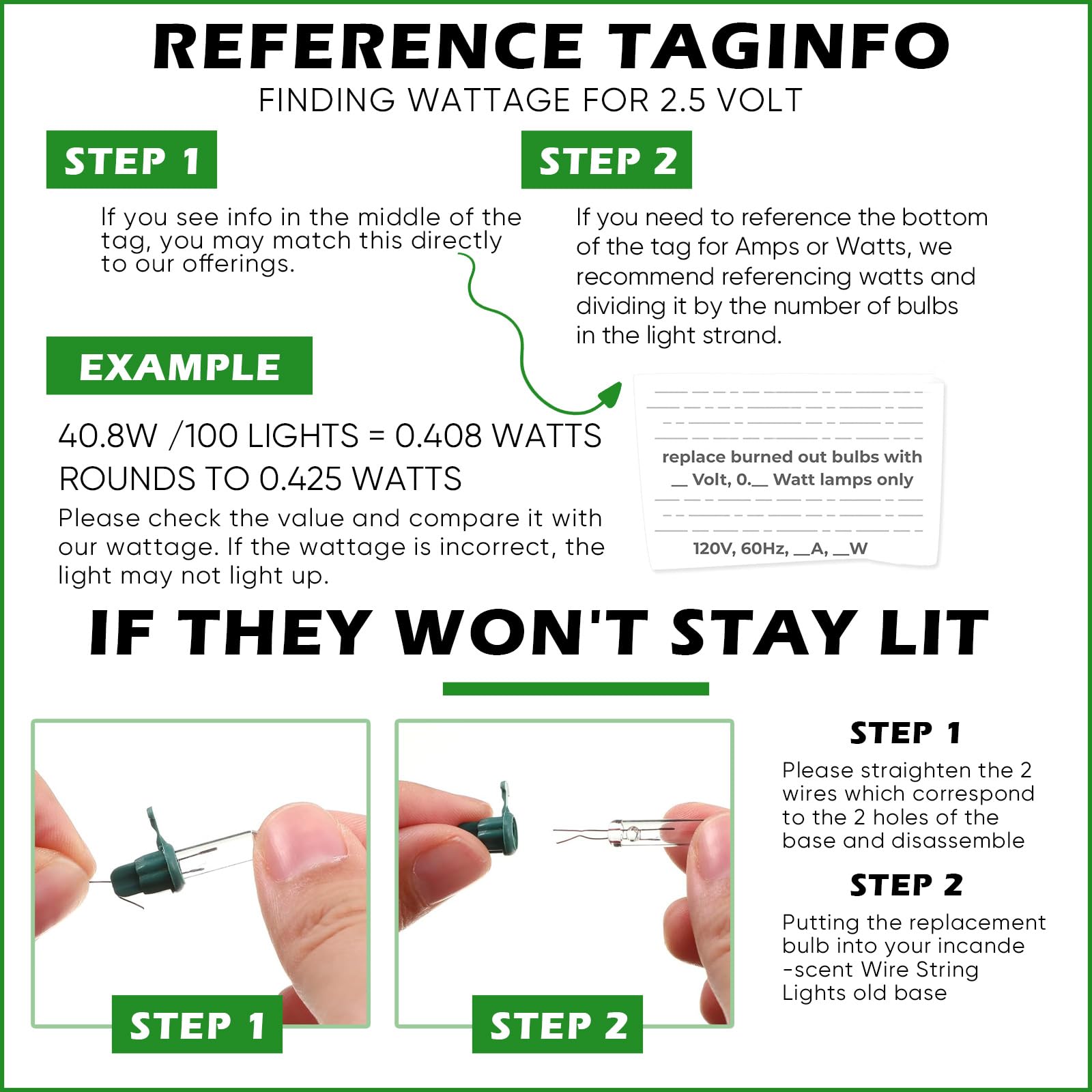 Mudder 100 Pcs Mini Christmas 2.5 Volt Replacement Light Bulbs for Christmas Trees Decorative Light Supplies Indoor Outdoor Xmas Decor, 0.17 Ampere, 0.42 Watt (Clear)