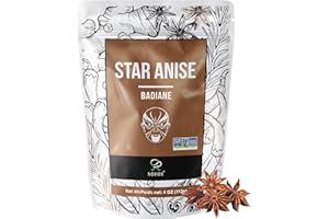 Soeos Star Anise, 4 Ounce, Star Anise Whole, Anise Seeds for Baking and Tea, NON-GMO Verified