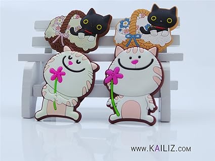 kailiz Set gato, vaca, oveja, búho, figuras de animales de granja ...