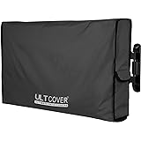 ULTCOVER Waterproof Outdoor TV Cover for 71-75 inch Outside Flat Screen Televisions with Mounts and Stands, Black