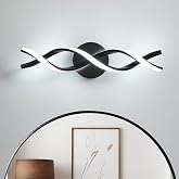 vivihobb Black LED Vanity Light,Modern Bathroom Light Fixtures Over Mirror,18 inch,6000K Cool White